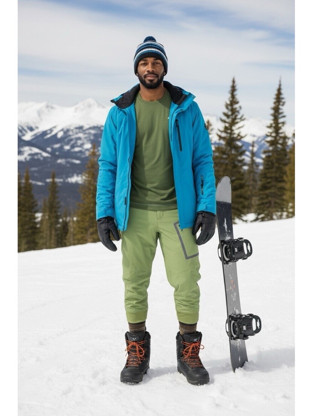 $199 Stio Men’s Fernos Insulated Knicker NEW Green  Ski Snowboarding Size XXL